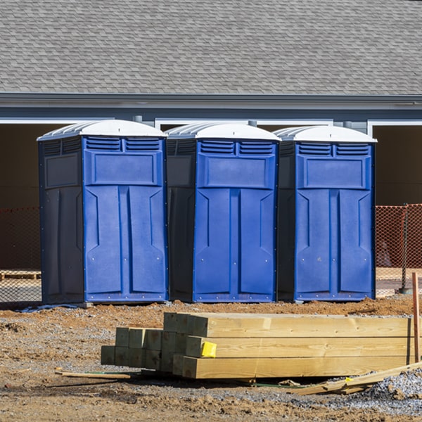 how often are the porta potties cleaned and serviced during a rental period in Inwood WV